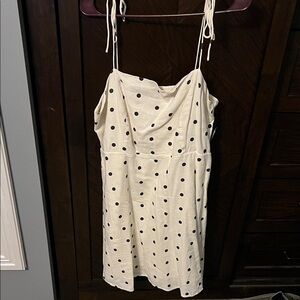 Old Navy Cream Polka Dot Dress